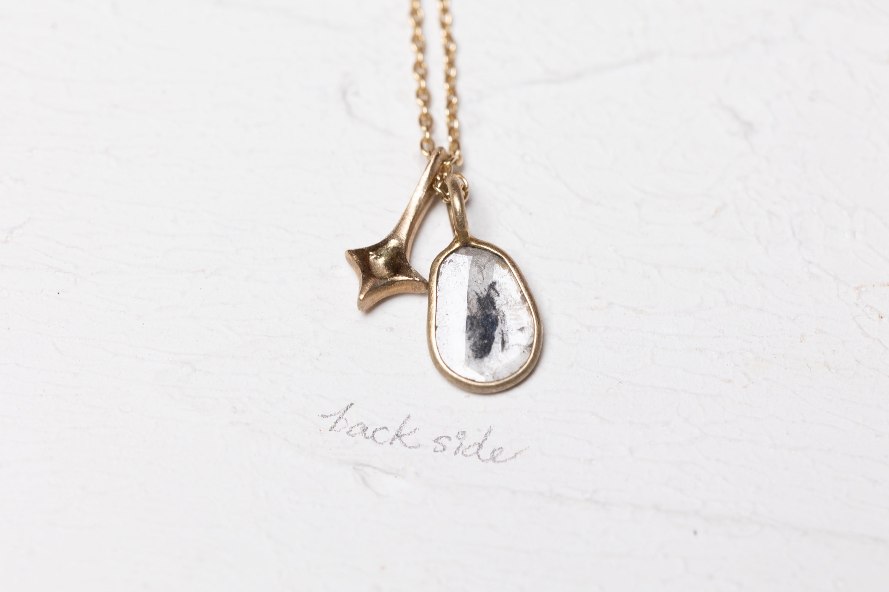 Slice Diamond and Stardust Necklace
