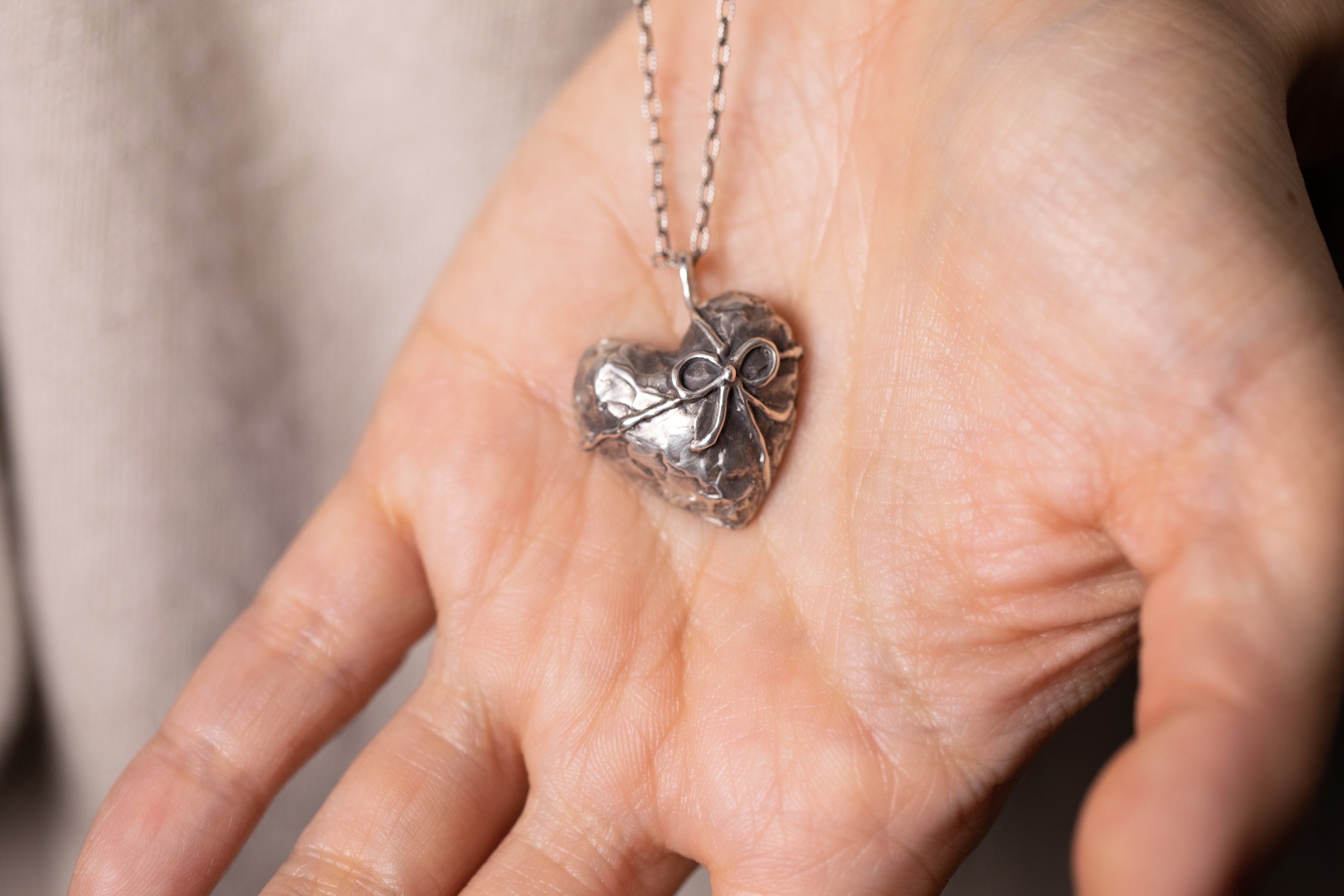 Puffy Heart Gift Necklace
