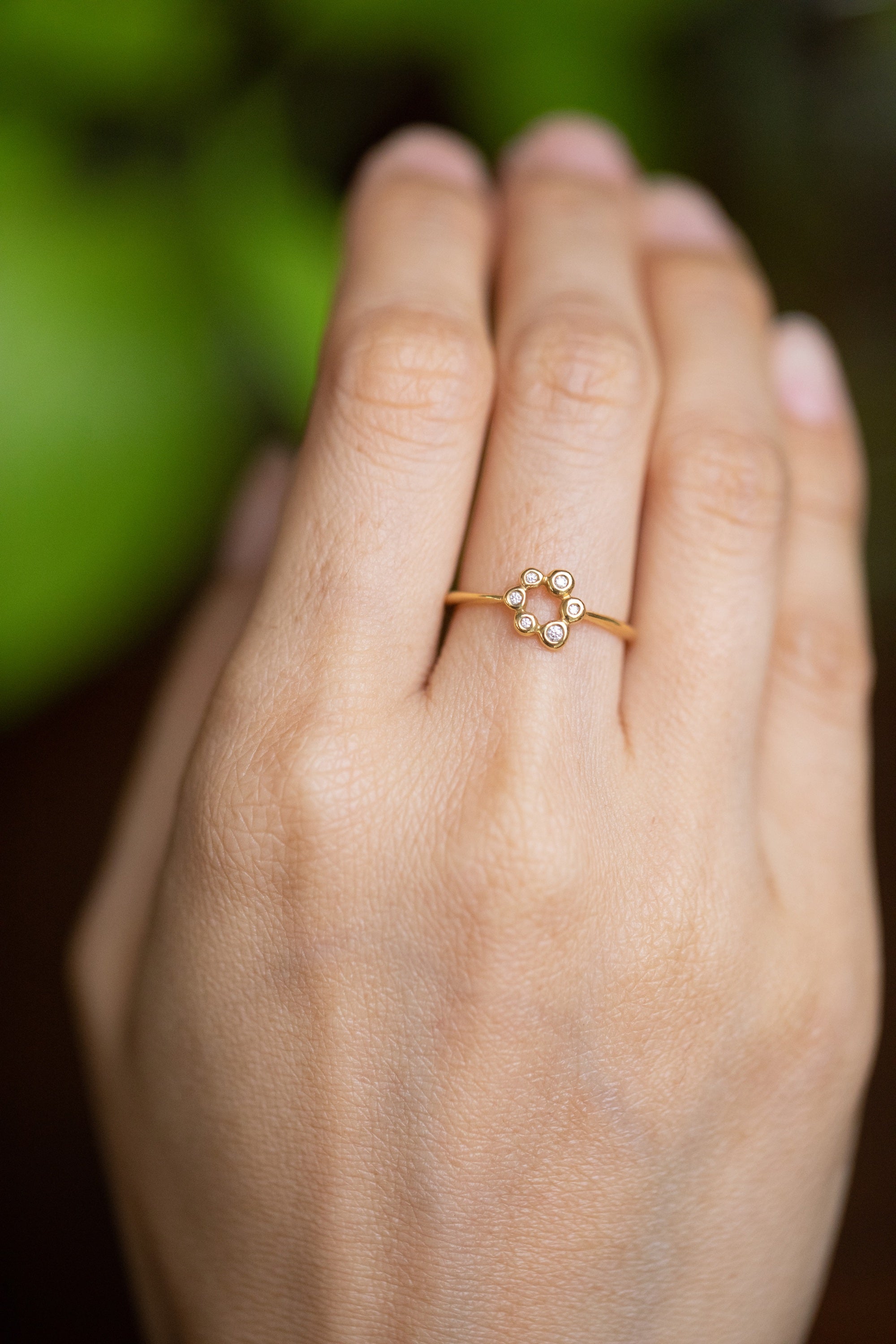 Small Champagne Bubble Ring (18k)