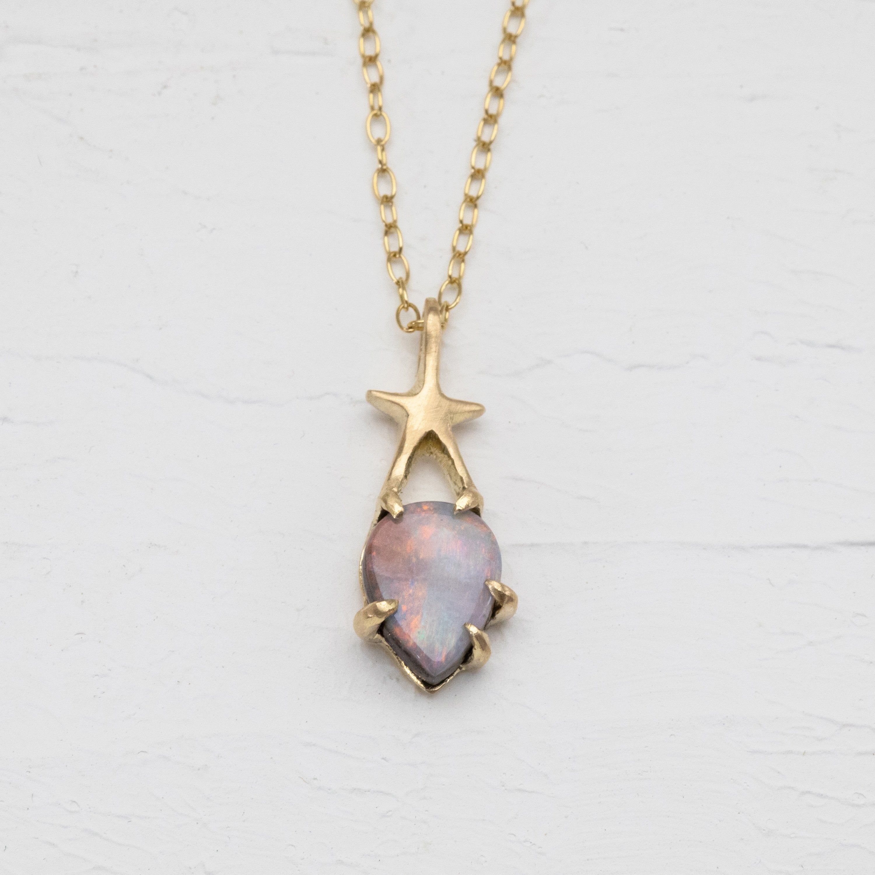Star with Opal Necklace