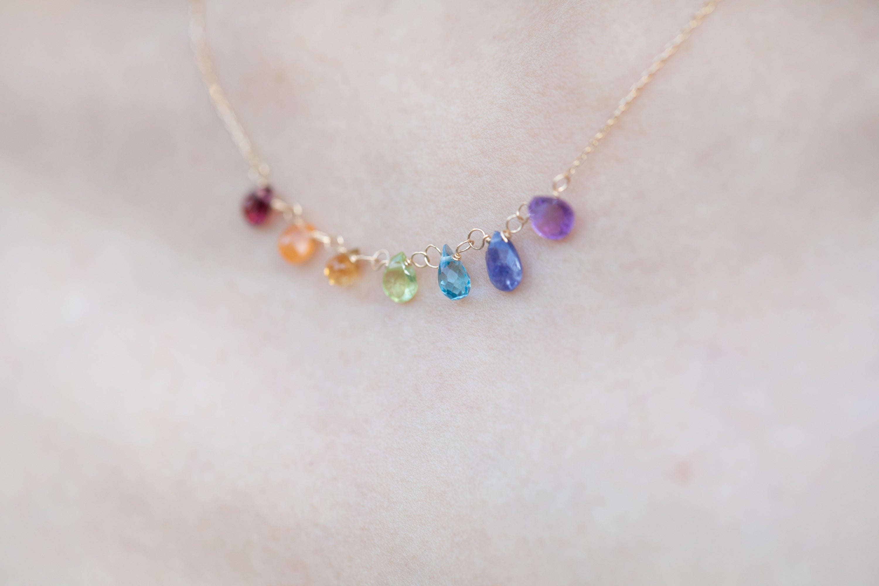 Rainbow Gold Necklace (18k)