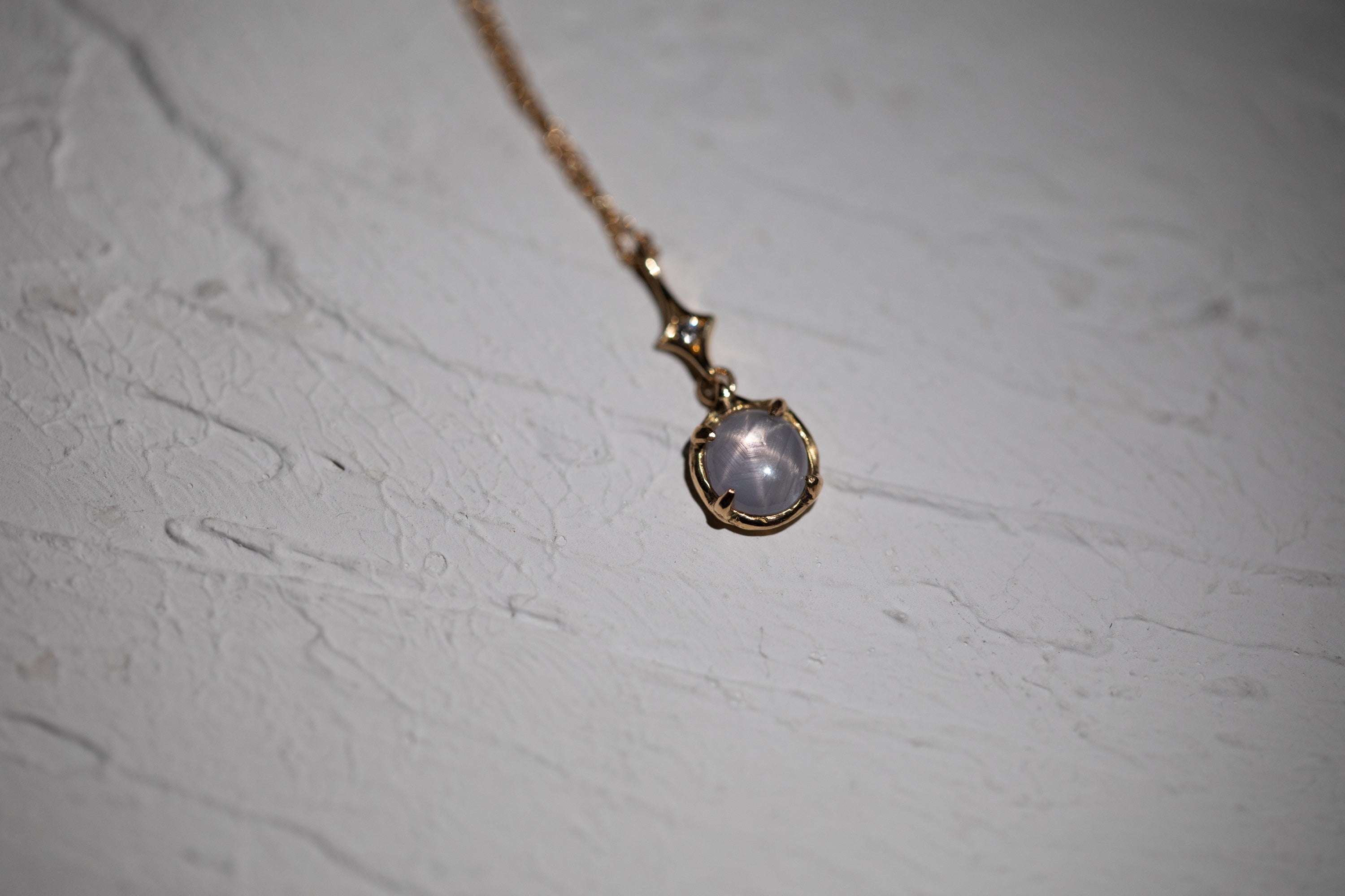 Dangling Star Sapphire from Stardust Necklace