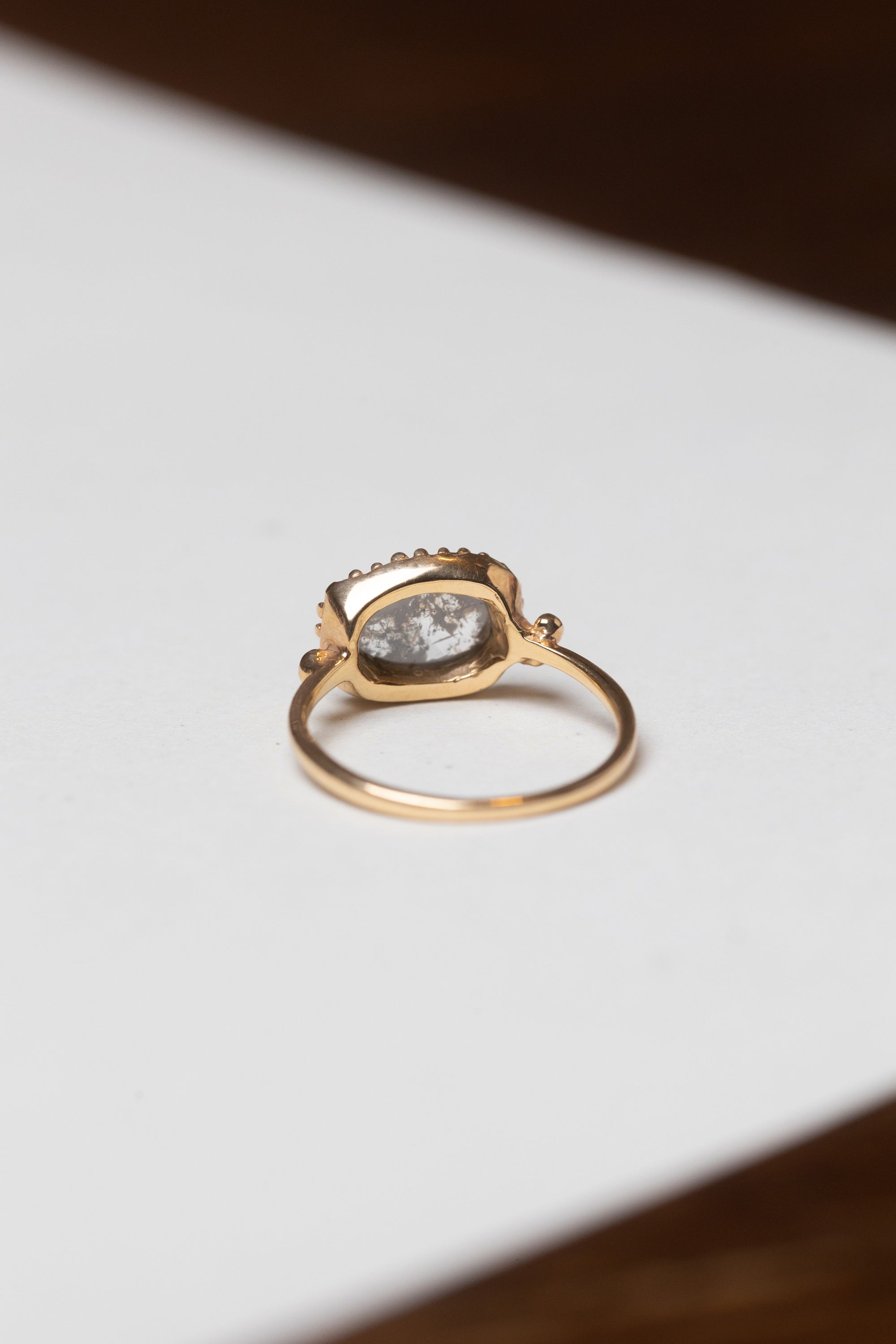 Diamond Slice Rose Gold Ring - 0.36ct (18k)