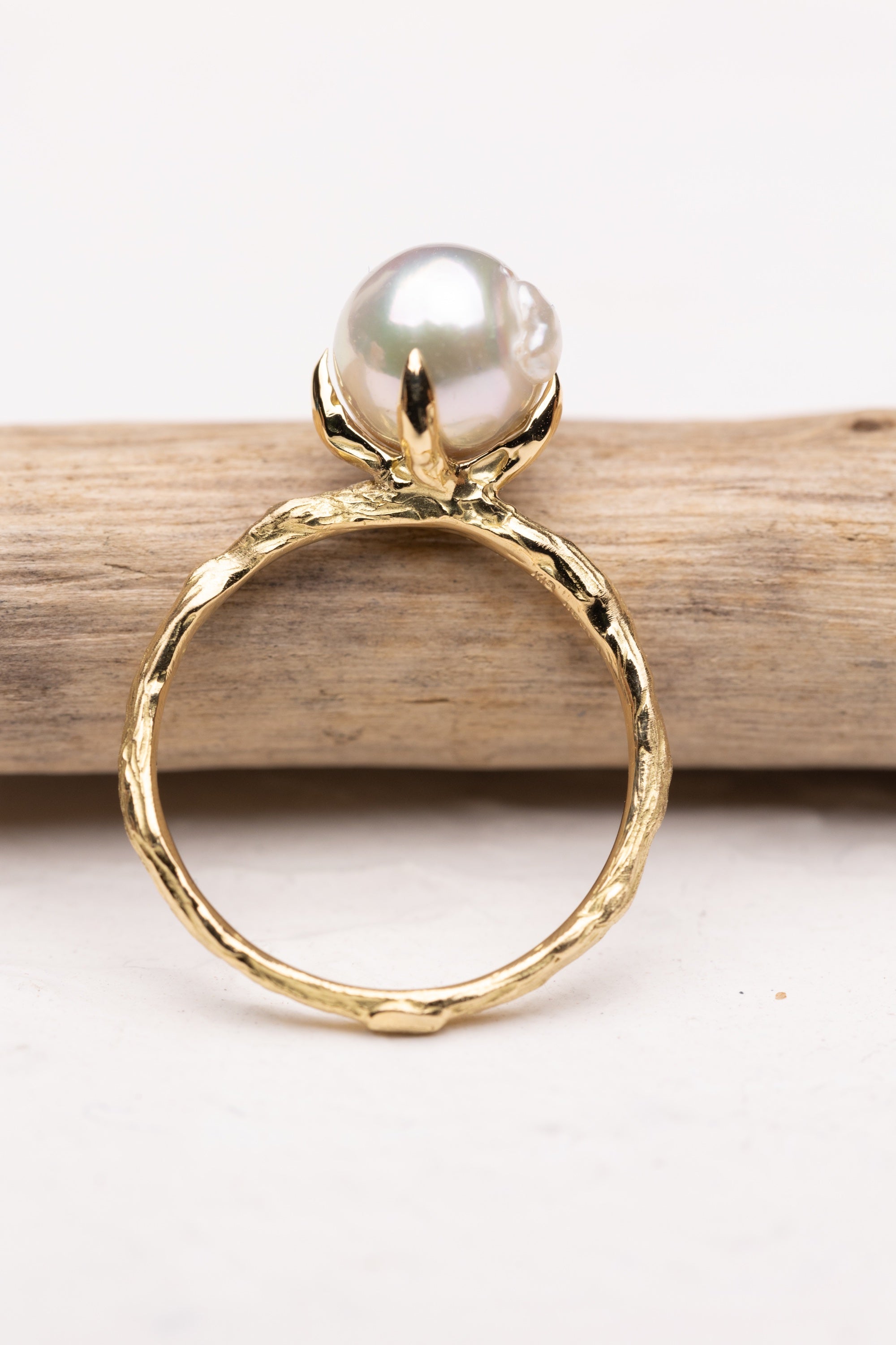 Branch | The Akoya Pearl Ring - Large (18k)