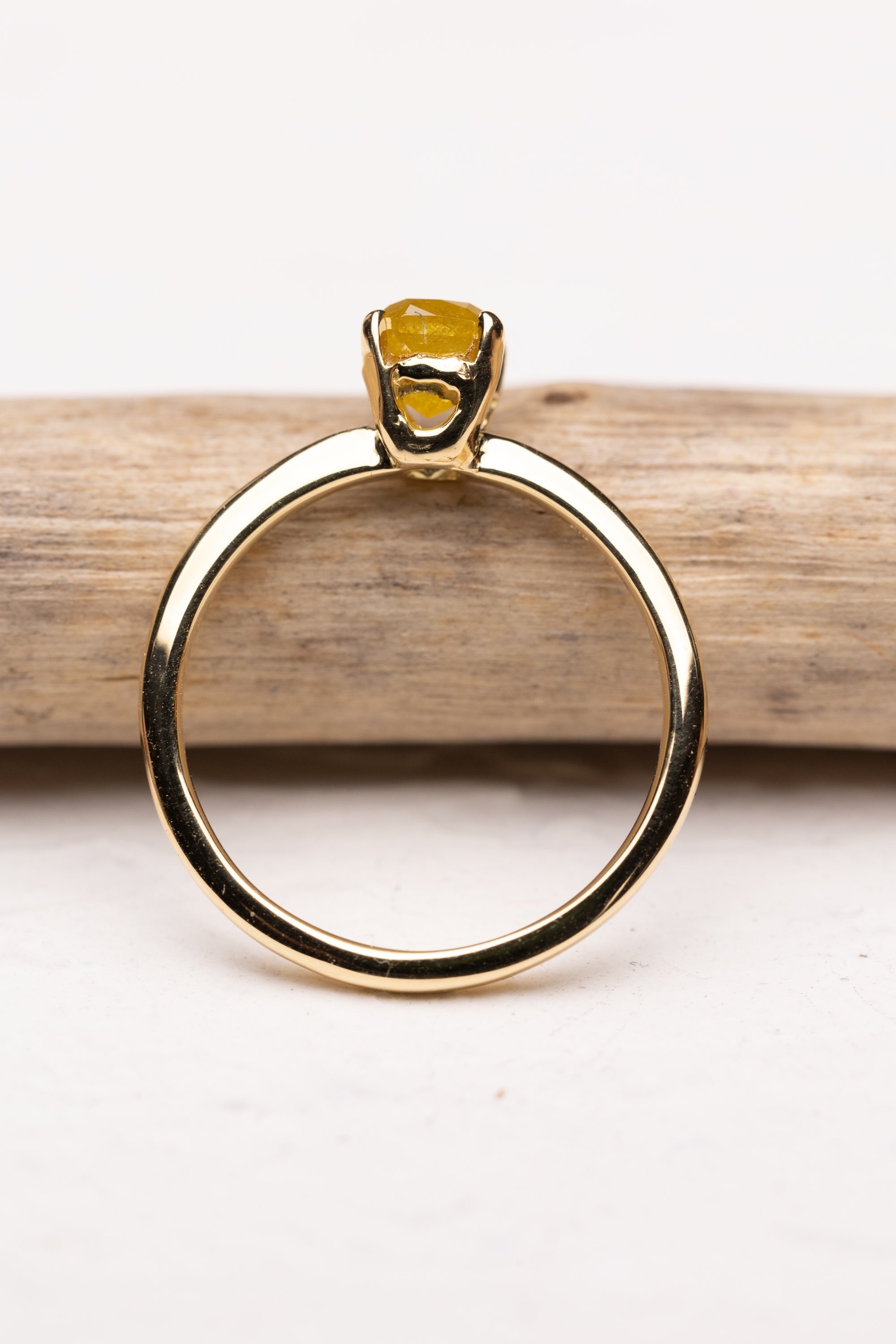 Claire | Honey Yellow Diamond Ring