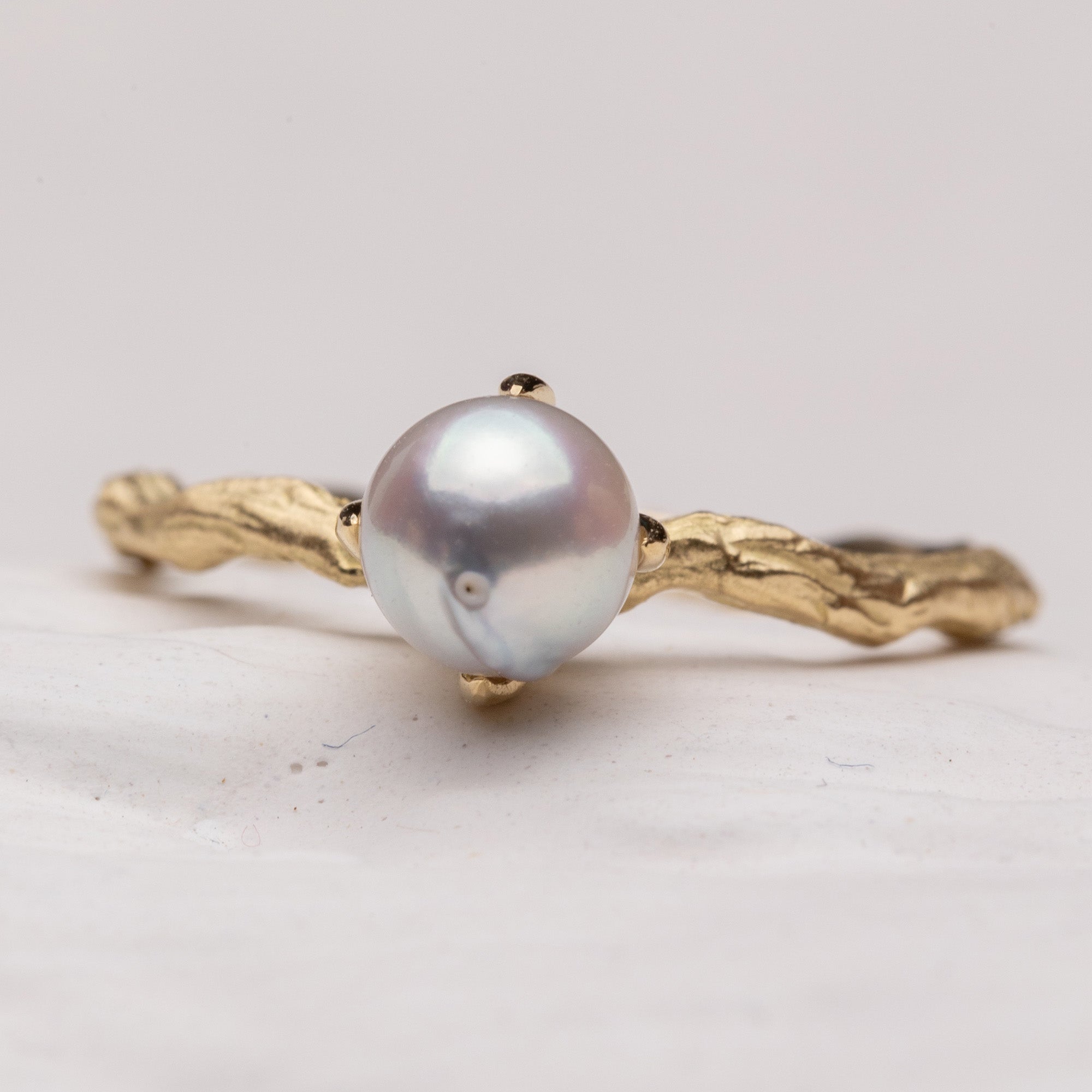Branch | The Akoya Pearl Ring - Small (18k)