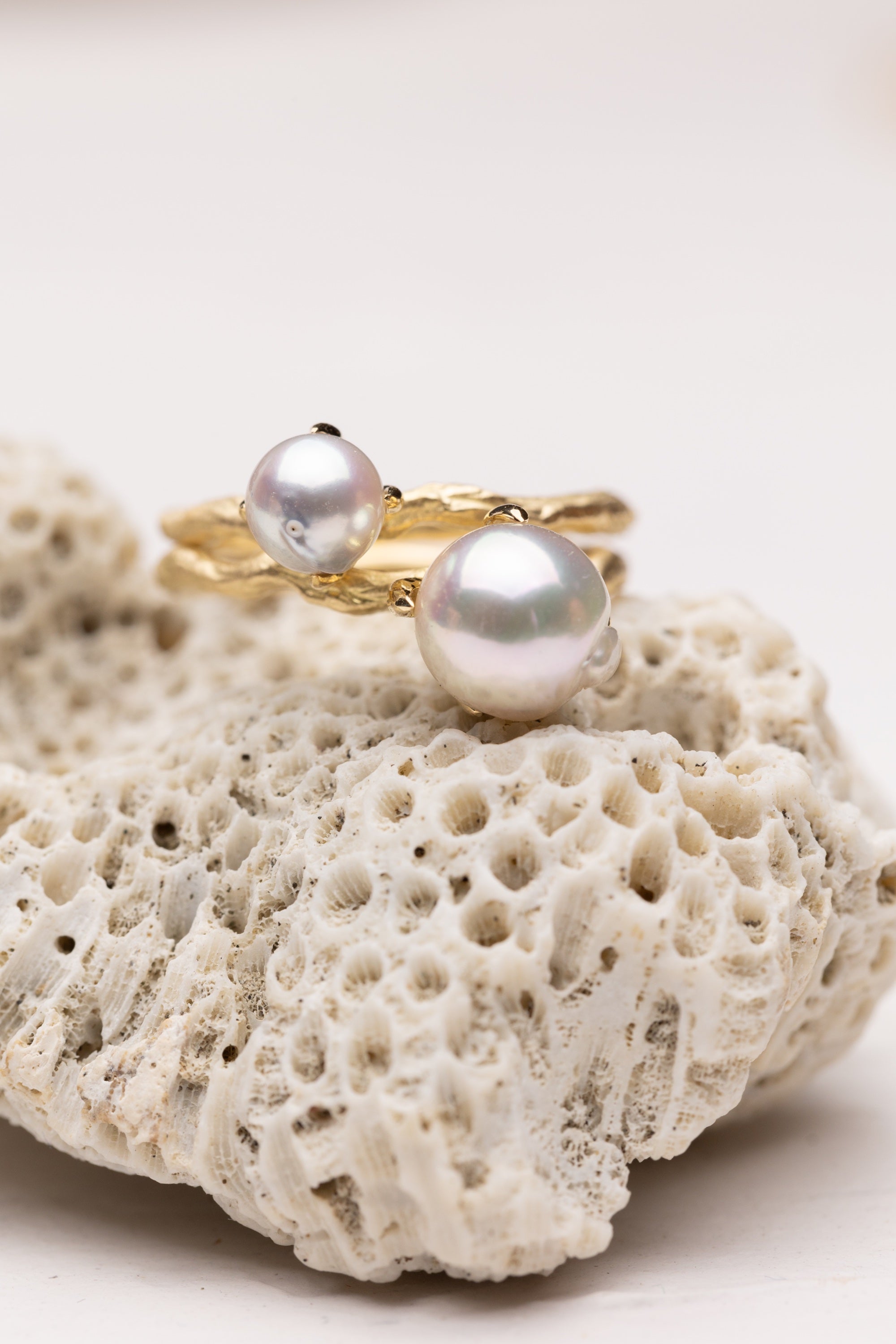 Branch | The Akoya Pearl Ring - Large (18k)