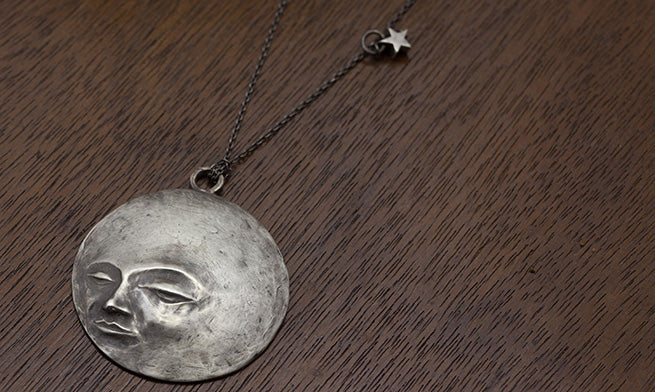 Full Moon on a Starry Night Necklace