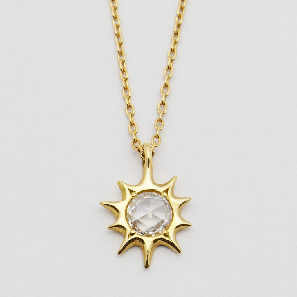 Disney Necklace Charm Diamante Tangled Sun – Short Story
