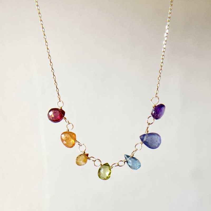 Rainbow Gold Necklace (18k)